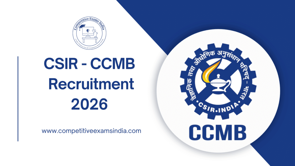 CSIR CCMB Hyderabad Notification 2026