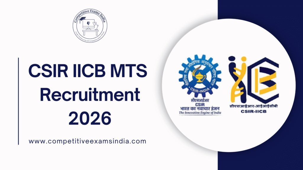 CSIR IICB MTS Recruitment 2026