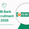 IDBI Bank Recruitment 2026