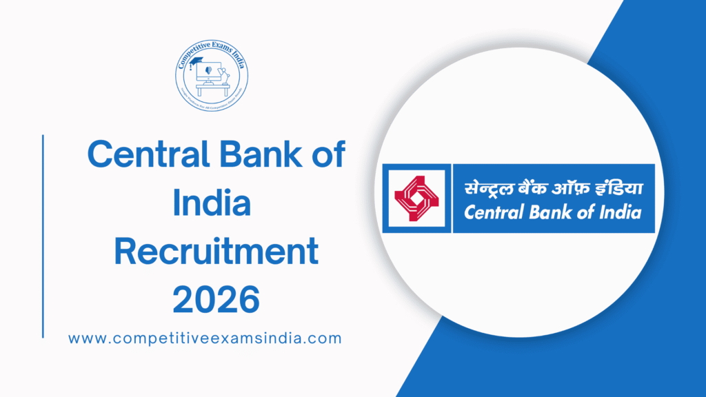 Central Bank of India Recruitment 2026 Notification