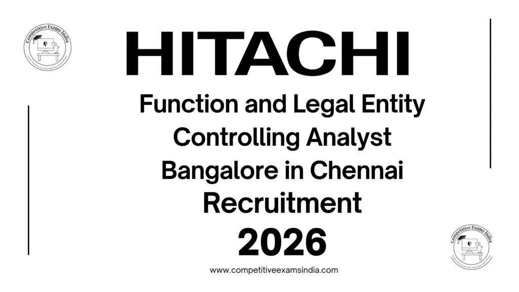 Hitachi Hiring Function and Legal Entity Controlling Analyst