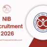 NIB Recruitment 2026