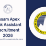 Assam Co-operative Apex Bank Assistant Recruitment 2026
