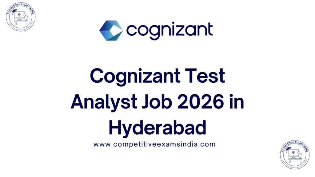 Cognizant Test Analyst Job