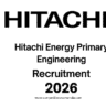 Hitachi Energy Primary Engineering Jobs