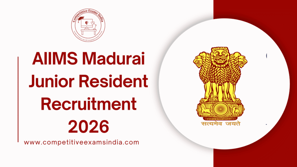 AIIMS Madurai Junior Resident Recruitment 2026