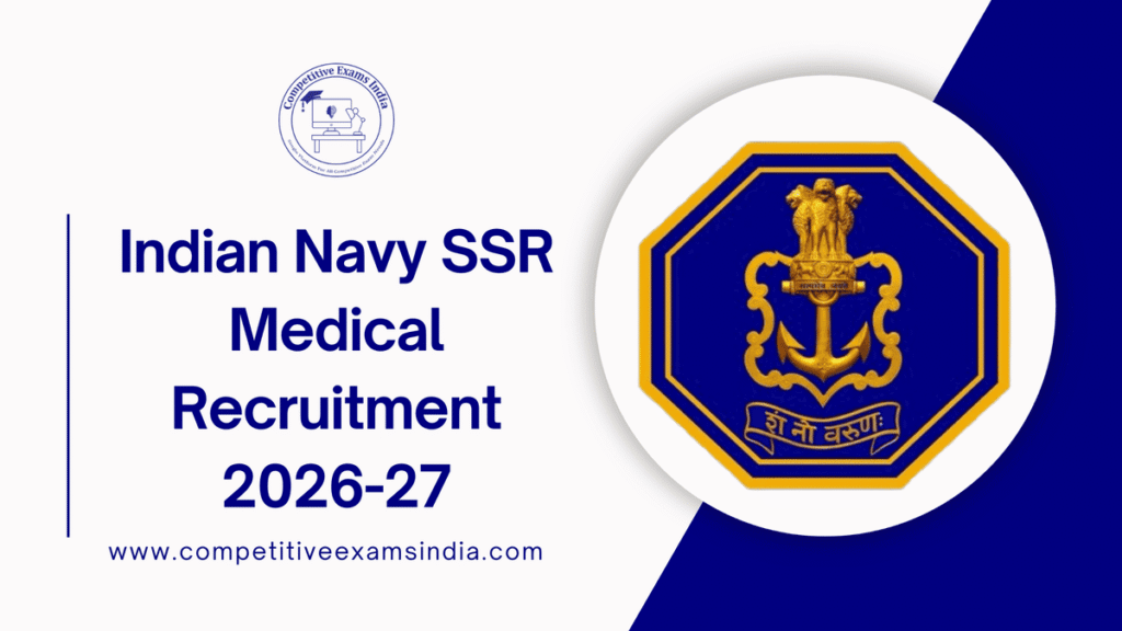 Indian Navy SSR Medical Recruitment 2026-27