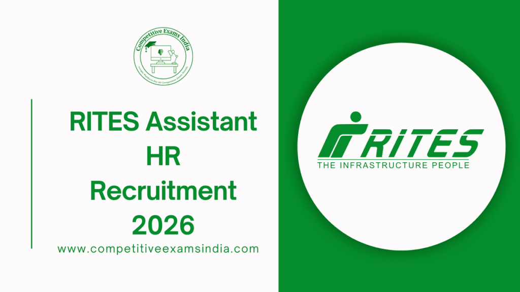 RITES Assistant HR Recruitment 2026