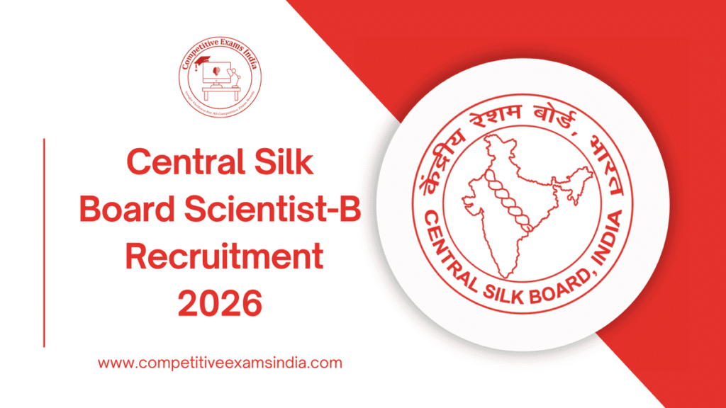 CSB Scientist-B Recruitment 2026
