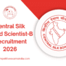 CSB Scientist-B Recruitment 2026
