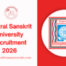 Central Sanskrit University Recruitment 2026 Notification