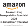 Amazon Hiring Transportation Specialist 2026