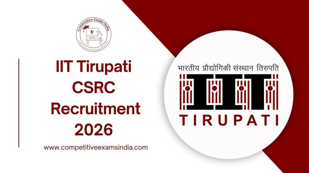 IIT Tirupati CSRC Recruitment 2026