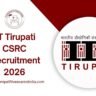 IIT Tirupati CSRC Recruitment 2026