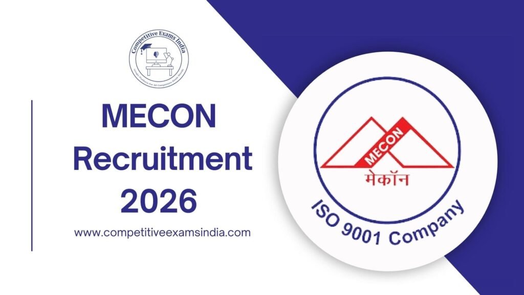 MECON Recruitment 2026