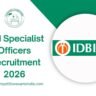 IDBI Specialist Officers Recruitment 2026