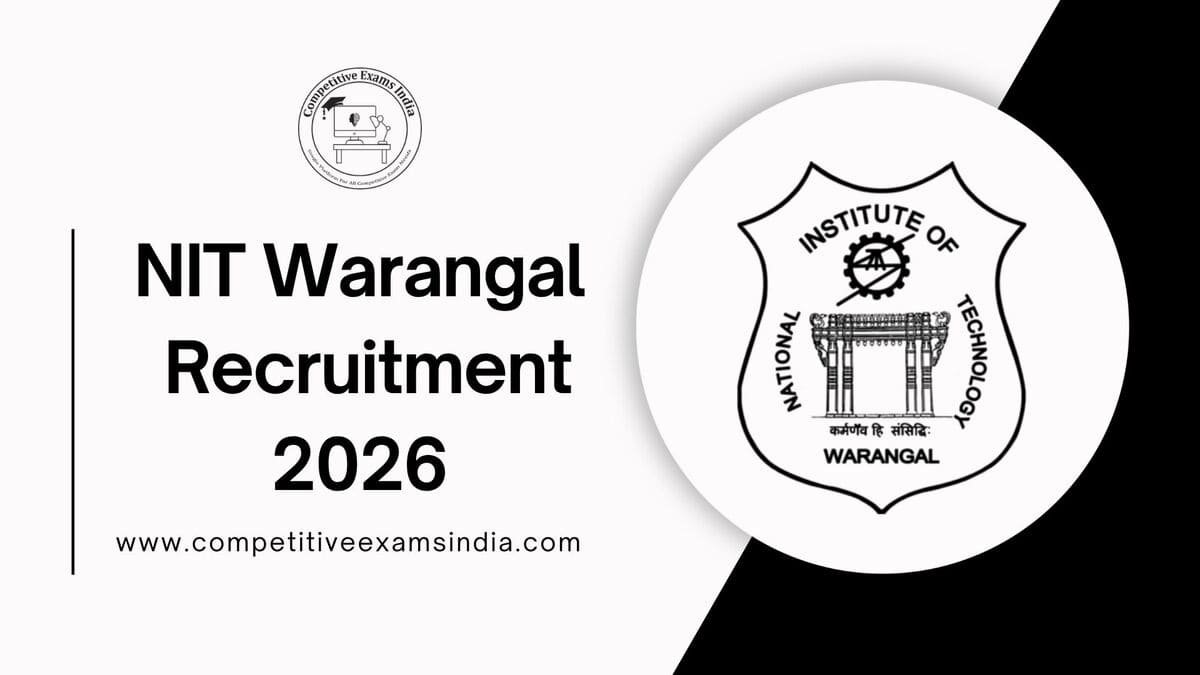 NIT Warangal Recruitment 2026 JRF Post: Via Email, Direct Interview