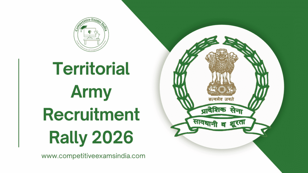 Recruitment Rally Territorial Army Recruitment Rally 2026 | Apply Now for 161 Vacancies ...
