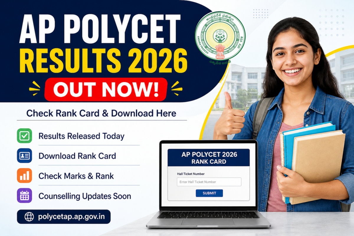 AP POLYCET Results 2026 Out Now: Check Rank Card & Download Link Here