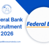 Federal Bank Recruitment 2026